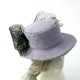 Chapéu em crepe lilás